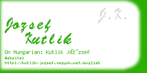 jozsef kutlik business card